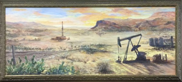 Oil Field in West Texas Cap Rocks