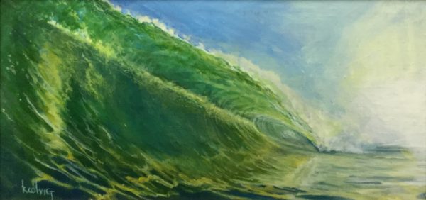 KColvigArt-Diamonds-green wave painting